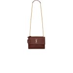 Red YSL Crocodile-embossed leather SUNSET Medium