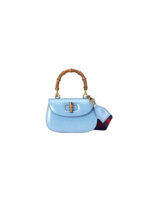 GUCCI BAMBOO 1947 JUMBO GG SMALL TOP HANDLE BAG