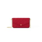 Scarlet Red LV Felicie Pochette