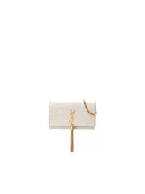 YSL KATE EMBOSSED SHOULDER BAG
