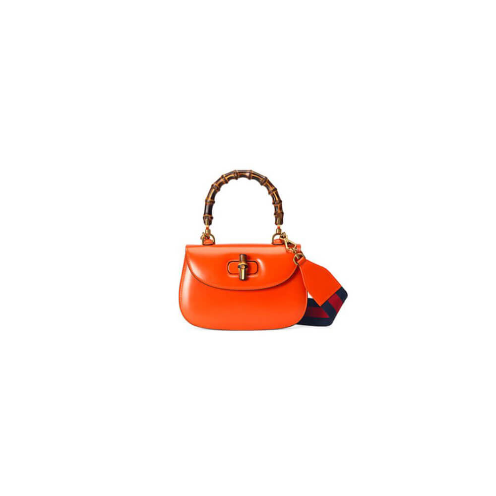 GUCCI BAMBOO 1947 JUMBO GG SMALL TOP HANDLE BAG