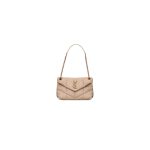 Beige YSL PUFFER SMALL in Nappa leather