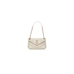 White YSL PUFFER SMALL in Nappa leather