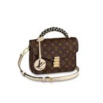 Creme LV Pochette Metis Handbag
