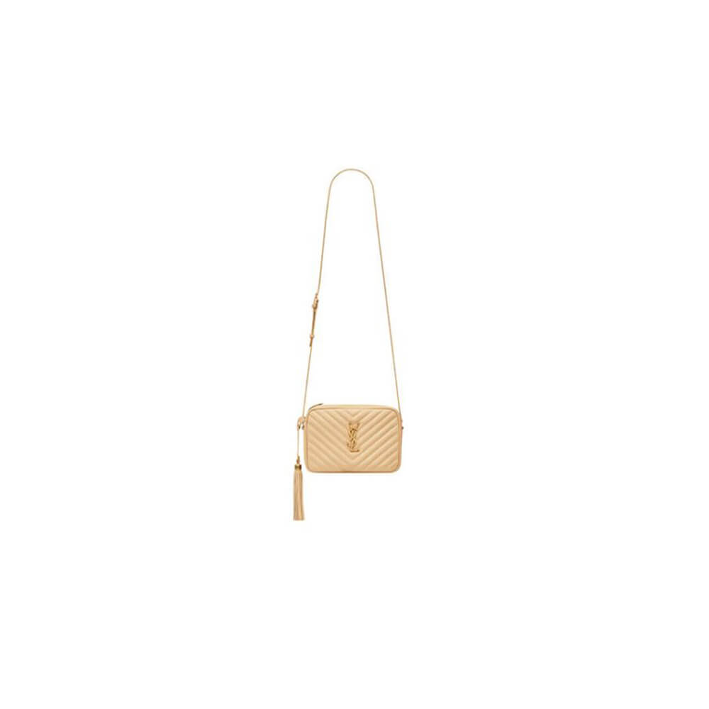 IVOIRE YSL LOU CAMERA BAG IN QUILTED LEATHER