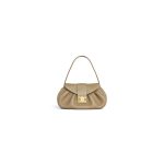 Dark Brown CELINE Medium POLLY bag in soft calfskin