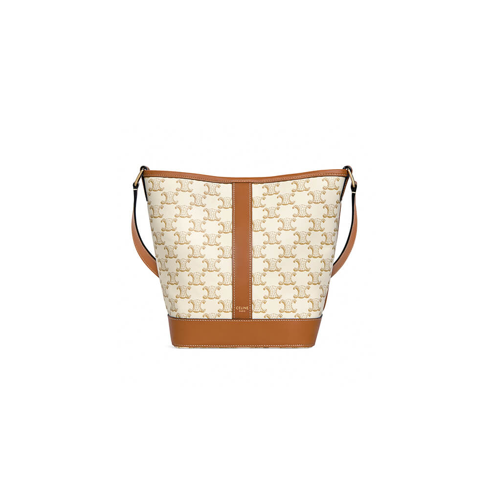 White CELINE SMALL BUCKET