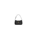 YSL LE 5 A 7 Crocodile embossed glossed leather