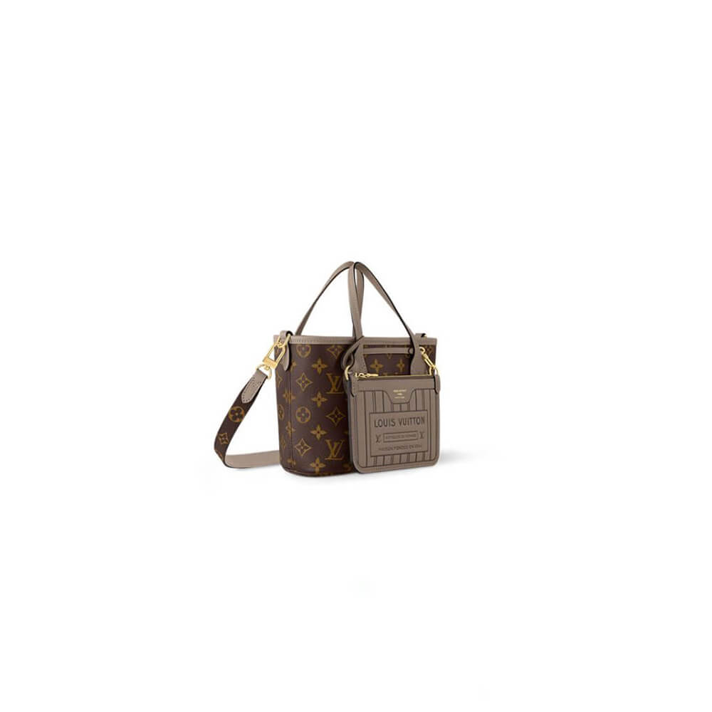 Dark LV Neverfull Bandouliere Inside Out BB