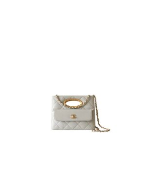 White Chanel Clutch (high-end grade)