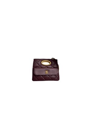 Burgundy Chanel Clutch (high-end grade)