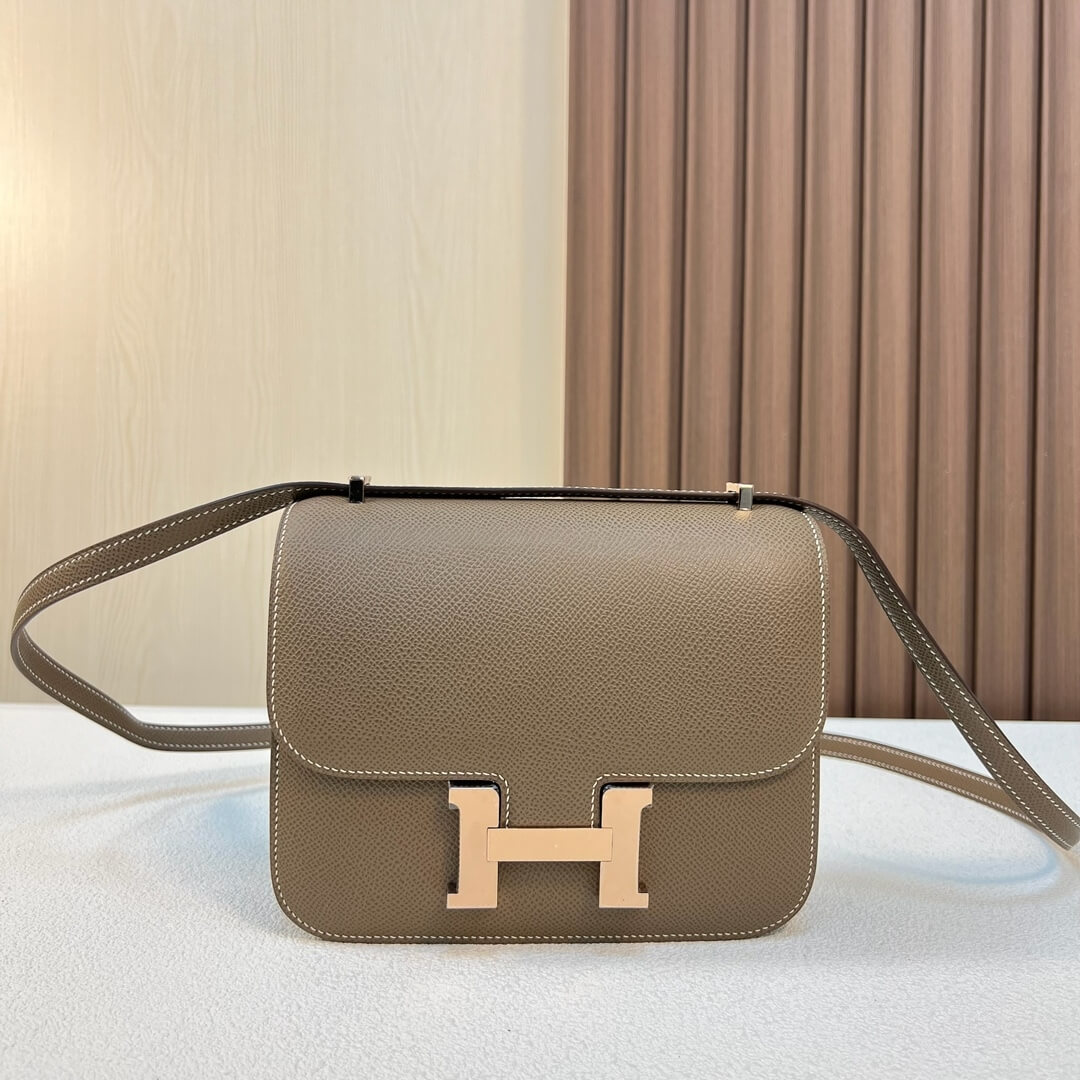 Elephant Gray Hermes Constance 19 - Image 2
