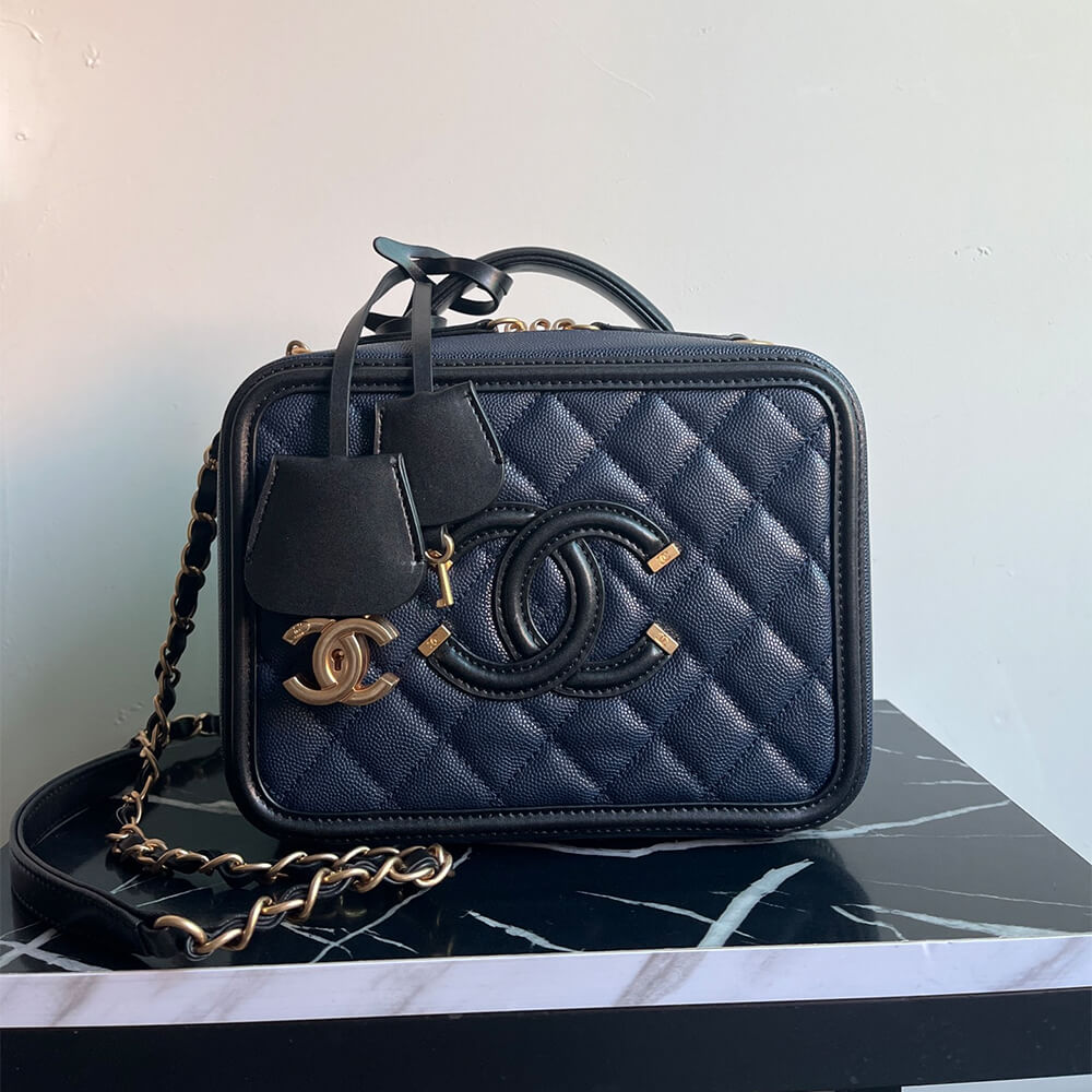 Chanel Medium Filigree Makeup Case - Image 2