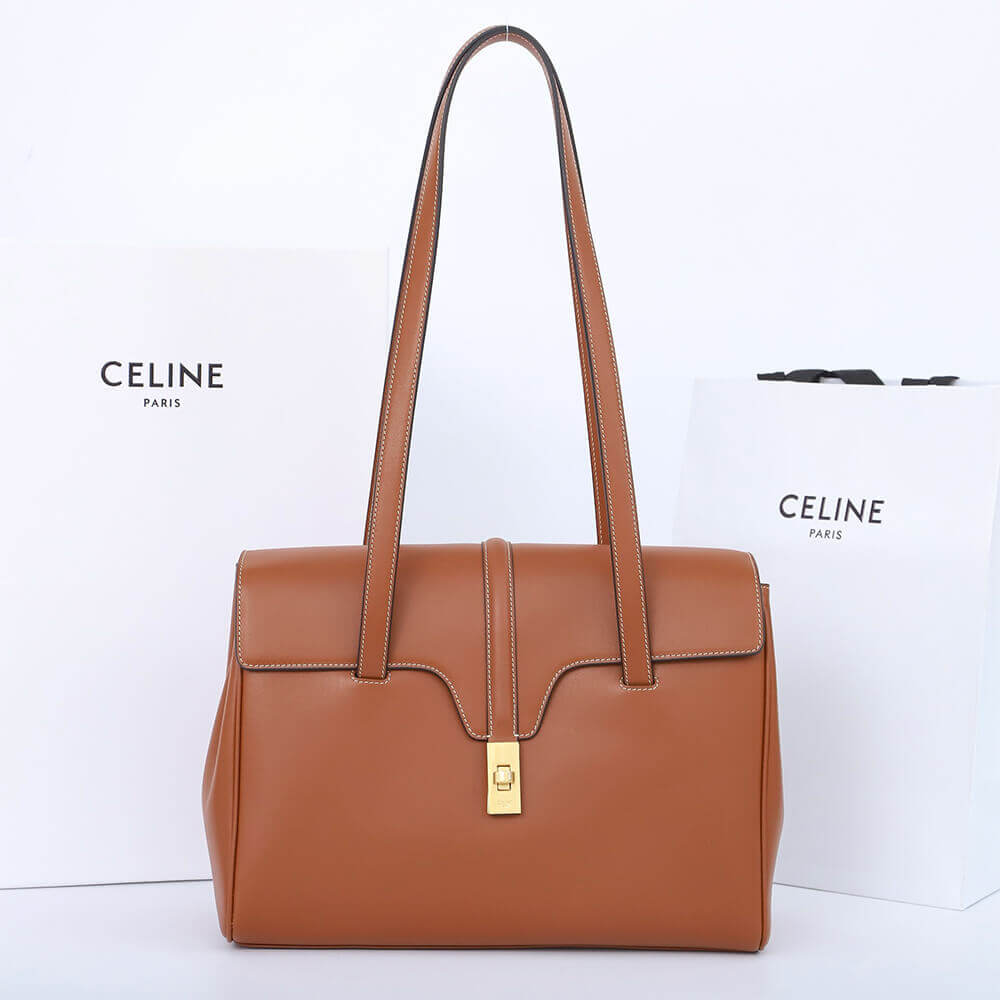 CELINE Medium Soft 16 Bag in Smooth Calfskin (High-end Grade) - Image 2