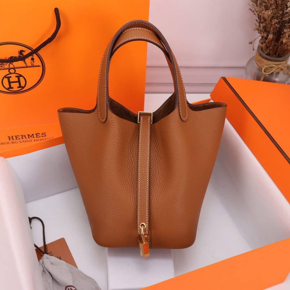 Brown Hermes Picotin Lock 22 bag - Image 2