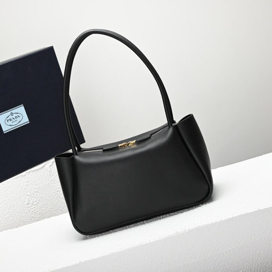 Black Prada Medium leather handbag - Image 4