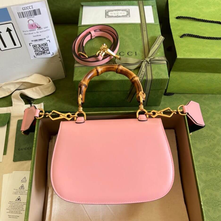 GUCCI BAMBOO 1947 JUMBO GG SMALL TOP HANDLE BAG - Image 4