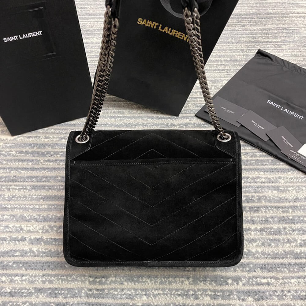 Grosgrain SAINT LAURENT NIKI MEDIUM IN SUEDE - Image 4