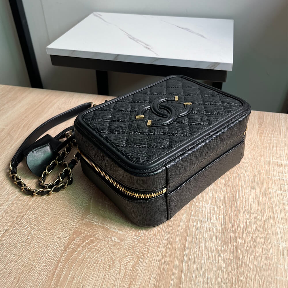 Chanel Medium Filigree Makeup Case - Image 6