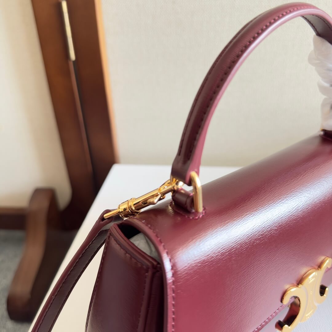 CELINE TEEN CELINE LOLA bag in shiny calf leather(High-end Grade) - Image 6