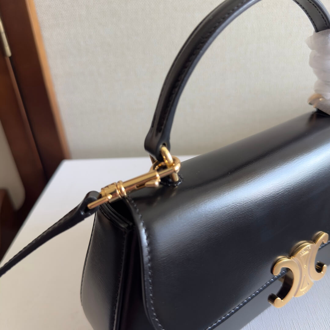 CELINE TEEN CELINE LOLA bag in shiny calf leather(High-end Grade) - Image 6