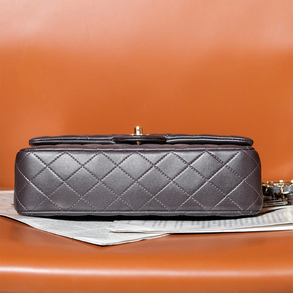Grey CHANEL CLASSIC 11.12 HANDBAG (high-end grade) - Image 6