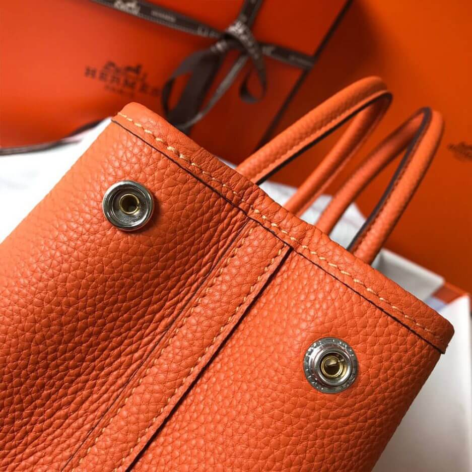 Orange Hermes Garden Party 30 Bag - Image 6