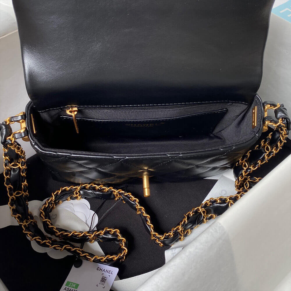 Black CHANEL MINI FLAP - Image 8